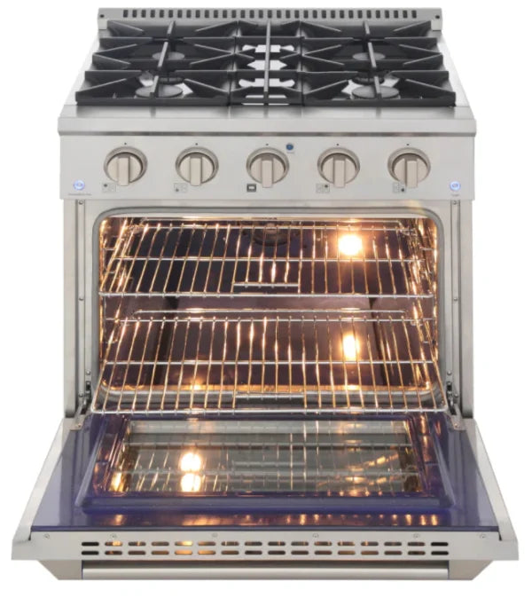 Kucht 30 Gas Range in Titanium