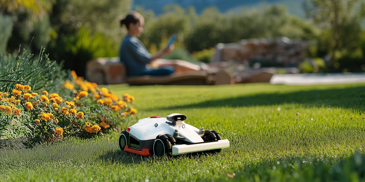 Mammotion LUBA AWD Mini 800 Garage & Mow Kit