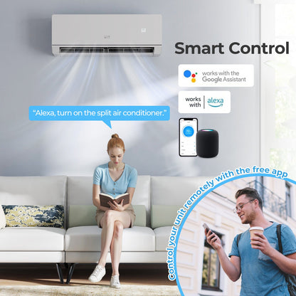 Costway 12000 BTU 24 SEER2 115V Mini Split Heat Pump AC ENERGY STAR 743895621 New
