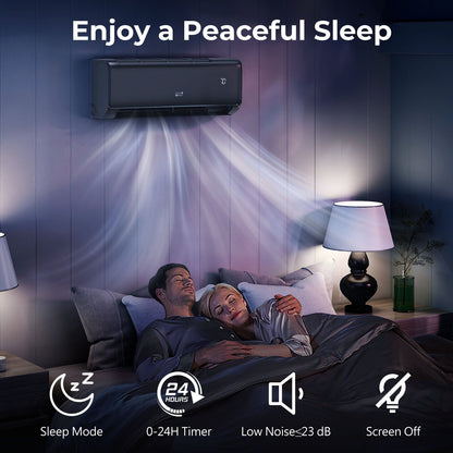 Costway 12000 BTU 22 SEER2 115V WiFi Mini Split AC Alexa Gray 613845972 New