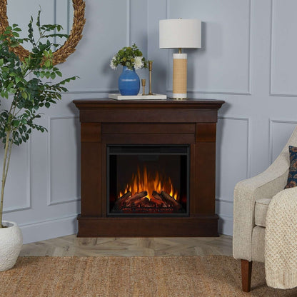Real Flame Chateau Corner Electric Fireplace