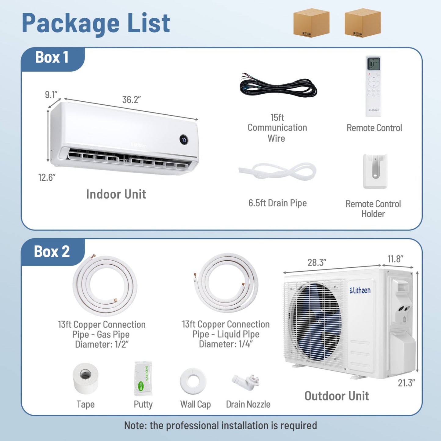 Costway 18000 BTU 18.1 SEER2 208/230V Mini Split Air Conditioner Alexa 86238469 New