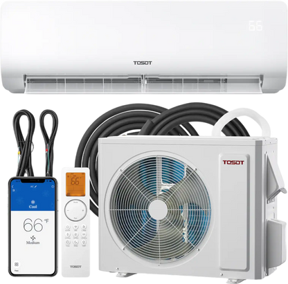Tosot Mini-Split Air Conditioner with Heat Pump WiFi 24,000 BTU Cosmo Series 230V New