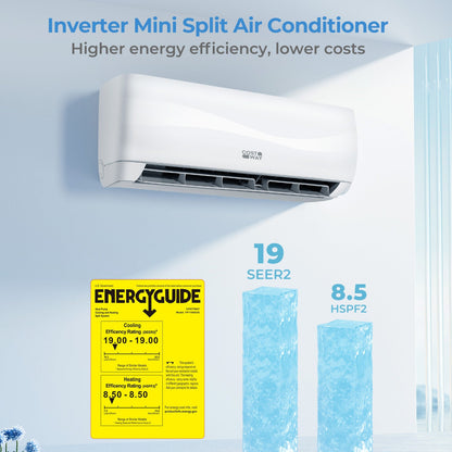 Costway 23000 BTU 19 SEER2 208-230V Mini Split Air Conditioner Heat Pump Blast Series 80672062 New