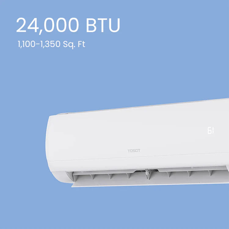 Tosot Mini-Split Air Conditioner with Heat Pump WiFi 24,000 BTU Cosmo Series 230V New