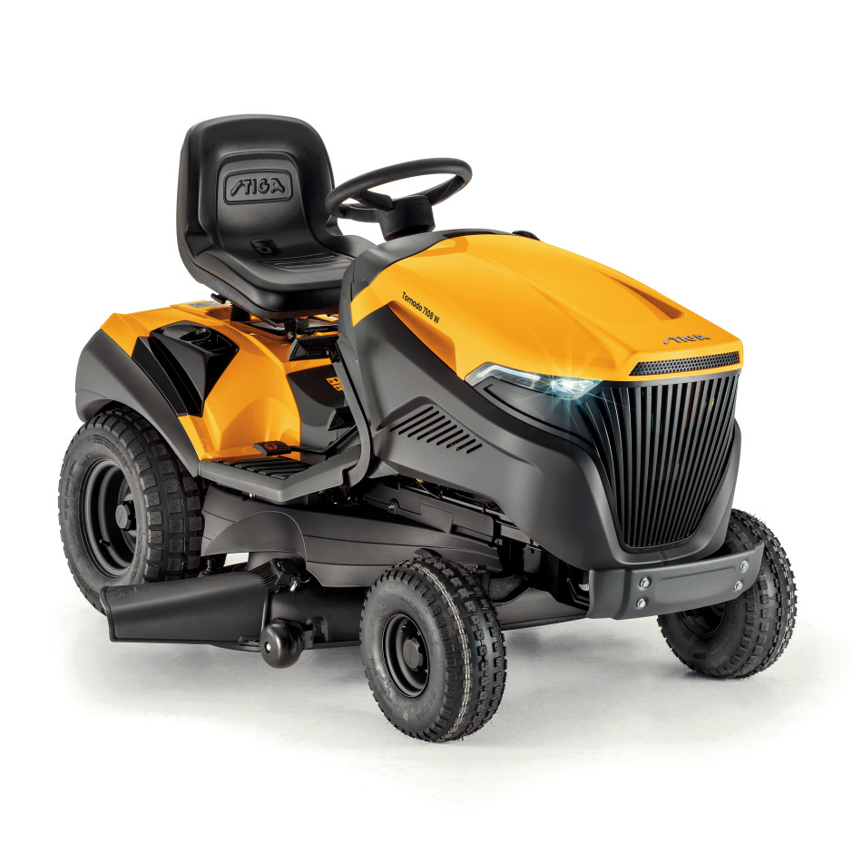 Stiga Tornado 7108 W Side-Discharge V-Twin Garden Tractor with Hydrostatic Drive