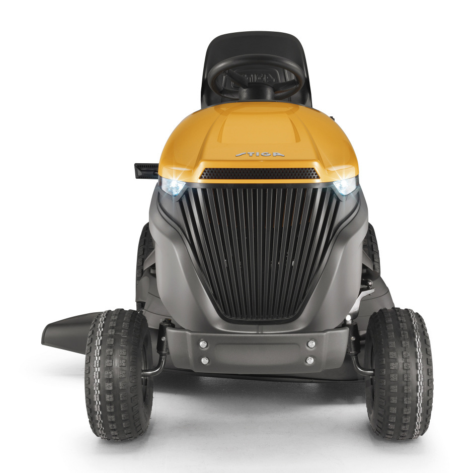 Stiga Tornado 7108 W Side-Discharge V-Twin Garden Tractor with Hydrostatic Drive