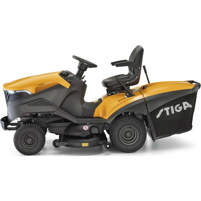 Stiga Estate 9102 W Rear-Collect V-Twin Garden Tractor with Hydrostatic Drive