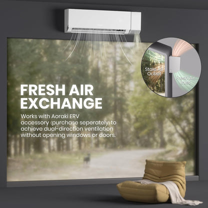 Tosot Aoraki Mini-Split Air Conditioner Heat Pump WiFi 24,000 BTU 24.5 SEER2 ERV Compatible New