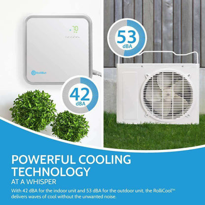 Rollibot Rollicool P800 10000 BTU Smart Alexa Enabled Lightweight Portable Mini Split Air Conditioner with Dehumidifier and Fan New