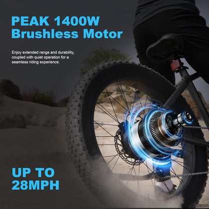 All-Terrain Mountain Ebike 1400W Power & 65mi Range