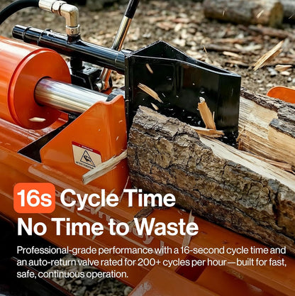Super Handy GUT200 Log Splitter 37 Ton Full Beam Vertical/Horizontal 389cc Gas Towable New