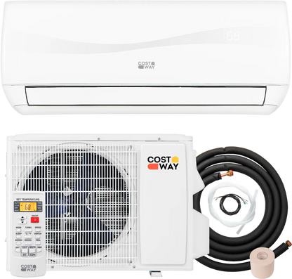 Costway Blast Series 9000 BTU 19 SEER2 115V Ductless Mini Split Air Conditioner Heater 692137548 New
