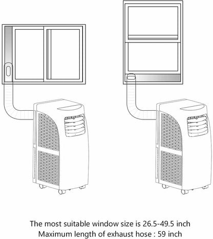 Costway Portable Air Conditioner 3-in-1 Dehumidifier Fan 9000 BTU 250 sq. ft. With Remote Control 06174932 New