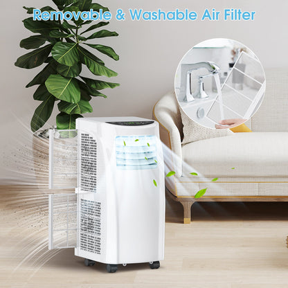 Costway Portable Air Conditioner 3-in-1 Dehumidifier Fan 8000 BTU 230 sq. ft. LED Display and Remote Control New