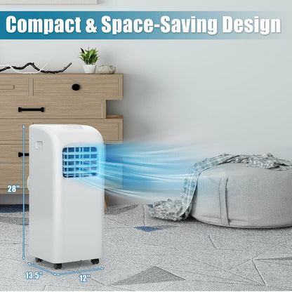 Costway Portable Air Conditioner 3-in-1 Dehumidifier Fan 8000 BTU 230 sq. ft. Remote Control New