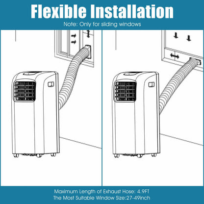 Costway Portable Air Conditioner 3-in-1 Dehumidifier Fan 8000 BTU 230 sq. ft. Remote Control New