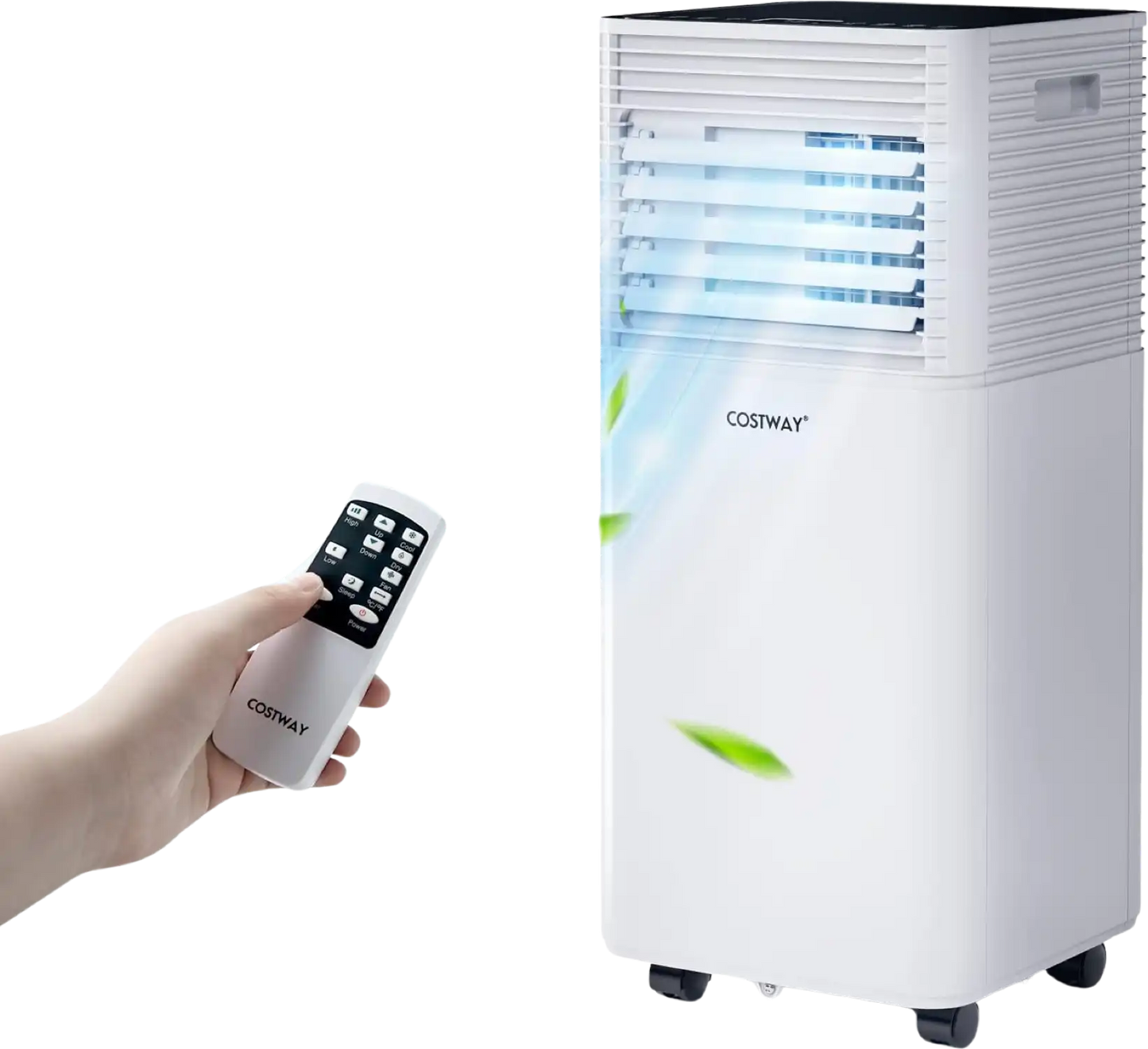 Costway Portable Air Conditioner 3-in-1 Dehumidifier Fan 10000 BTU 350 sq. ft. With Remote Control 76204893 New