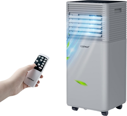 Costway Portable Air Conditioner 3-in-1 Dehumidifier Fan 10000 BTU 350 sq. ft. With Remote Control 76204893 New