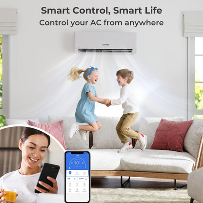 Costway UltrEco 36000 BTU 3 Zone 23 SEER2 Mini Split Air Conditioner Heat Pump WiFi 218739645 New