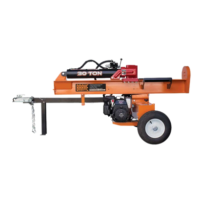 Brave Tow Behind Log Splitter 30-Ton Vertical/Horizontal Portable Gas with Honda GC190 Engine 189cc VH1730GC New