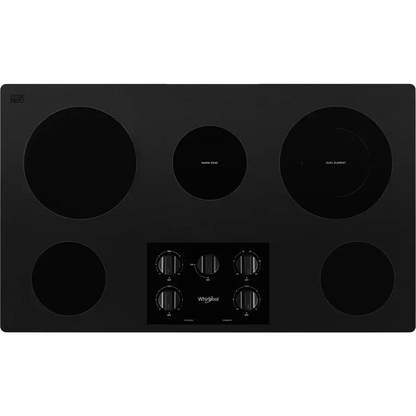Whirlpool 36-Inch Electric Ceramic Glass Cooktop WCE55US6HB