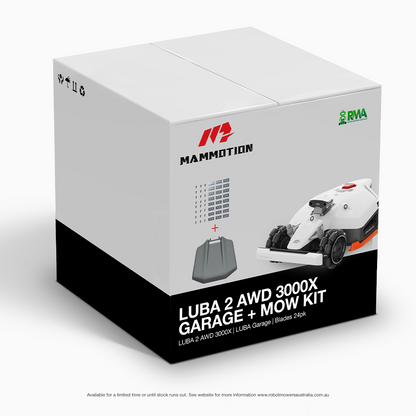 Mammotion LUBA 2 AWD 3000X Garage & Mow Kit