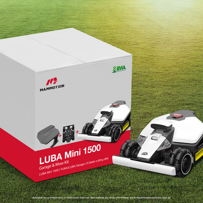 Mammotion LUBA AWD Mini 1500 Garage & Mow Kit