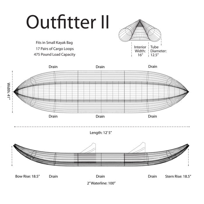 AIRE Outfitter II Inflatable Kayak