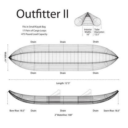 AIRE Outfitter II Inflatable Kayak