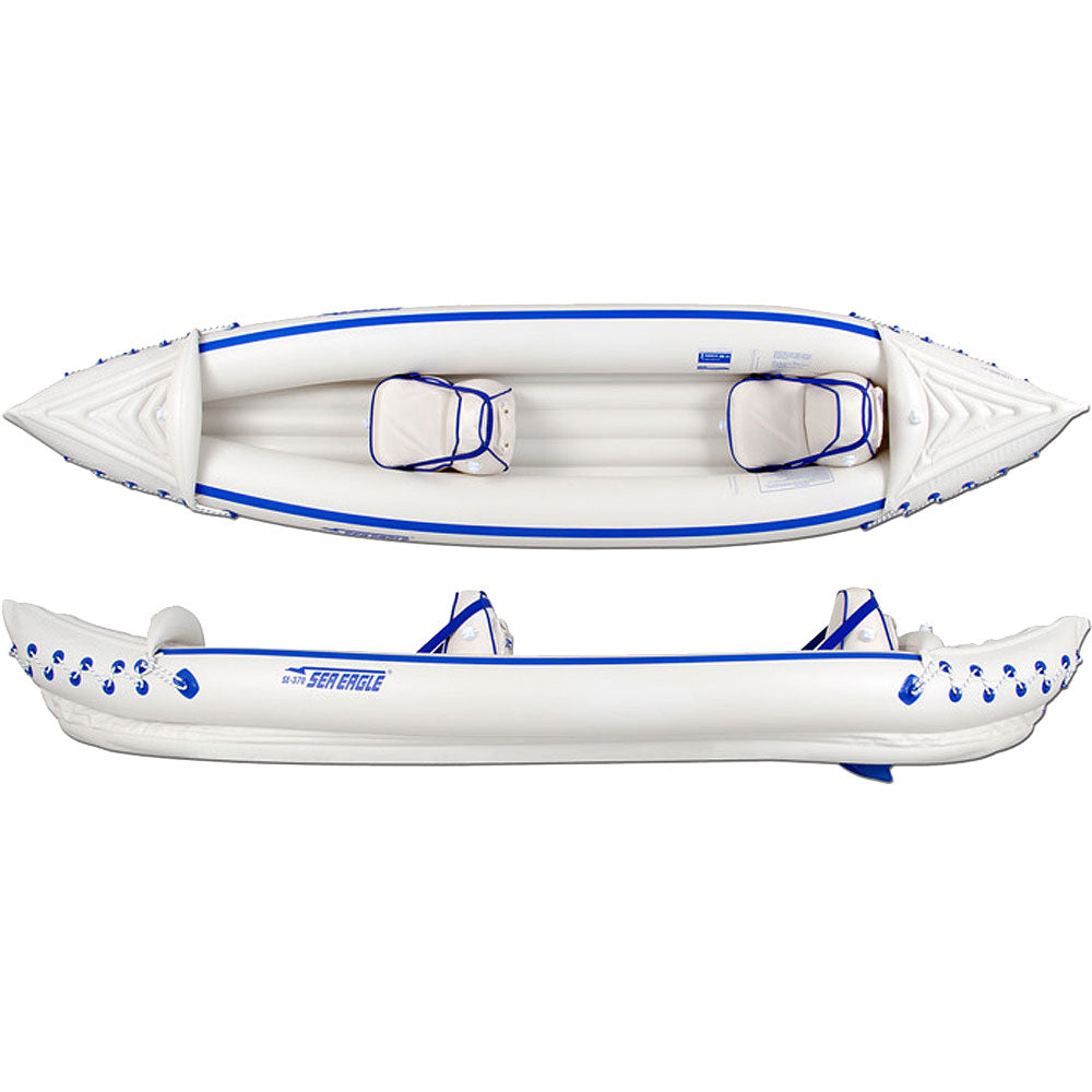 Sea Eagle Sport 370 Inflatable Kayak Pro Tandem Package