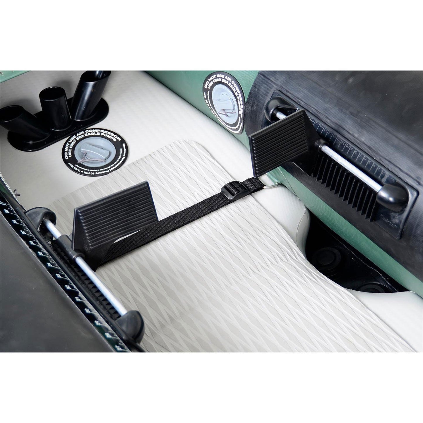 Sea Eagle Explorer 350FX Inflatable Kayak Swivel Seat Fishing Rig Package