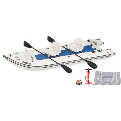 Sea Eagle PaddleSki 437ps Inflatable Kayak 2 Person Swivel Seat Package