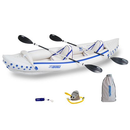 Sea Eagle Sport 370 Inflatable Kayak Pro Tandem Package