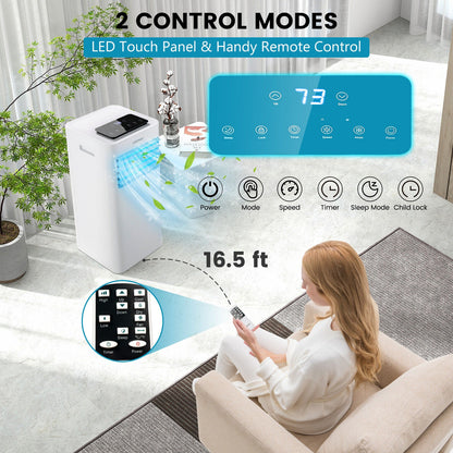 Costway Portable Air Conditioner 10000 BTU with Remote Control New