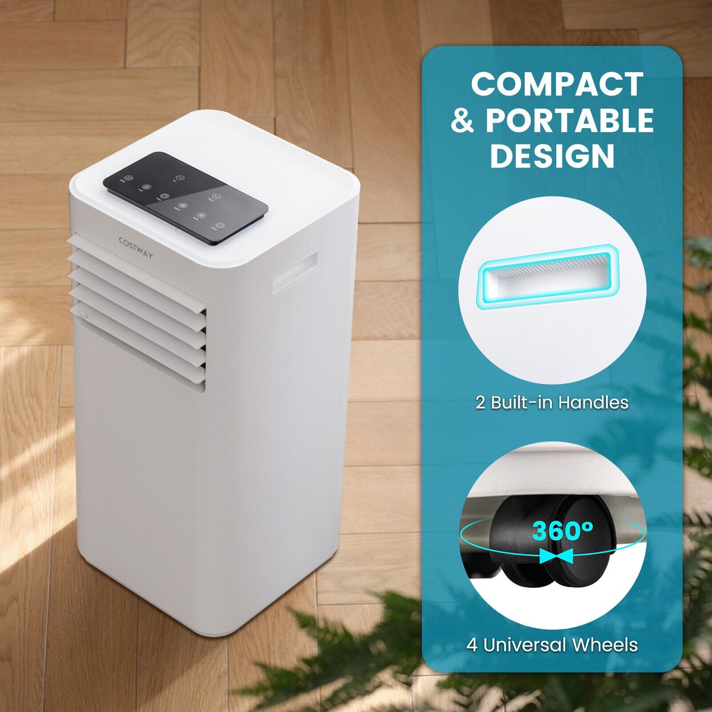 Costway Portable Air Conditioner 10000 BTU with Remote Control New