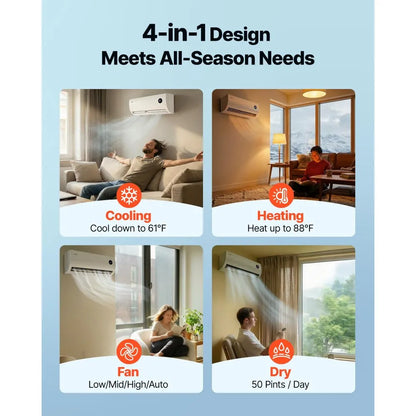 Vevor Mini Split Air Conditioner 12,000 BTU 19 SEER2 Inverter Heat Pump System 115V New