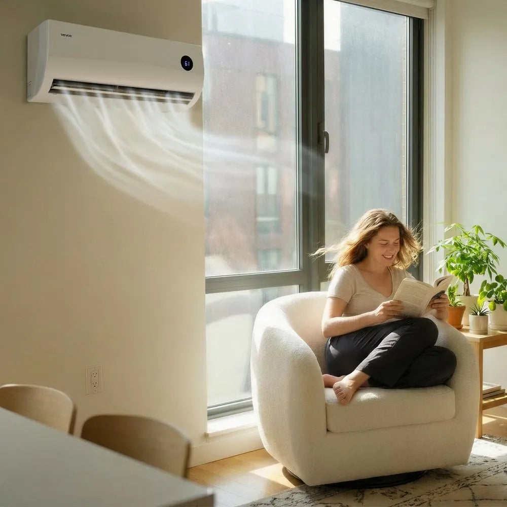 Vevor Mini Split Air Conditioner 12,000 BTU 19 SEER2 Inverter Heat Pump System 115V New